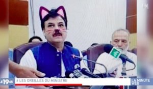 Zapping du 18/06 : Des ministres pakistanais...avec un filtre oreilles de chat !