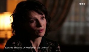 Juliette Binoche en larmes