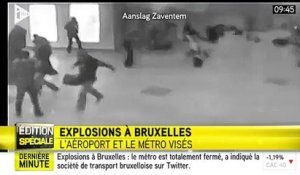 iTélé mauvaises images des explosions de Bruxelles