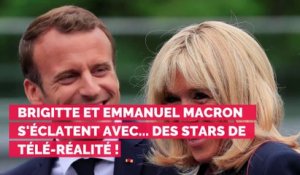 Brigitte et Emmanuel Macron s'éclatent avec... des stars de télé-réalité !
