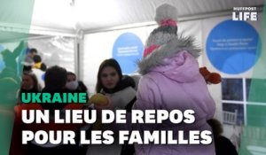 Guerre en Ukraine: ces tentes avec un rond bleu sont un véritable soutien aux familles