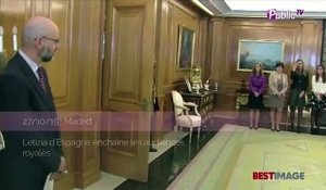 Exclu vidéo : Letizia d'Espagne : hôtesse chic et élégante au palais de la Zarzuela