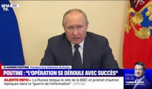 Vladimir Poutine: "L'opération en Ukraine se développe avec succès"