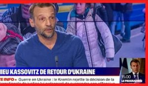 Mathieu Kassovitz : de retour d'Ukraine, il fond en larmes sur le plateau de BFM TV
