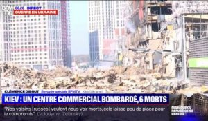 Guerre en Ukraine: les images des dégâts dans le quartier du centre commercial bombardé à Kiev