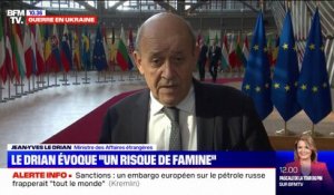 Guerre en Ukraine: Jean-Yves Le Drian évoque "des risques de famine"
