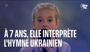 L'émouvante interprétation de l'hymne ukrainien par une petite fille de 7 ans qui a fui Kiev