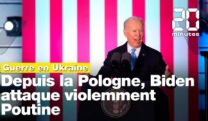 Guerre en Ukraine: Joe Biden attaque violemment Vladimir Poutine depuis la Pologne