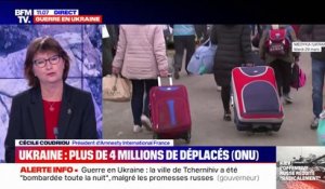 Cécile Coudriou, présidente d'Amnesty International France: "Ce nombre de réfugiés était prévisible et ça n'est pas terminé dans la mesure où ce sont les populations civiles qui sont ciblées"