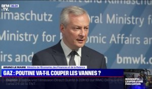 Bruno Le Maire: "Nous n'acceptons de pas de payer les contrats gaziers dans une autre monnaie"