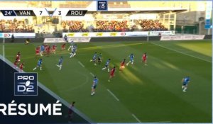 PRO D2 - Résumé RC Vannes-Rouen Normandie Rugby: 28-31 - J25 - Saison 2021/2022