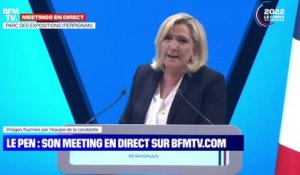 Le discours de Marine Le Pen lors de son meeting à Perpignan
