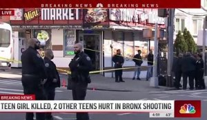 Une adolescente de 16 ans a été tuée et deux autres jeunes blessés par des balles perdues cette nuit à New York lors d'une fusillade dans la rue