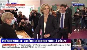 Présidentielle: Valérie Pécresse vote à Vélizy-Villacoublay dans les Yvelines