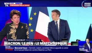 Roselyne Bachelot: "Emmanuel Macron va faire une campagne de deuxième tour extrêmement différente"