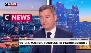 Gérald Darmanin : «Emmanuel Macron ne peut pas relever le gant du pays France en seulement 5 ans, avec nous les gens s’enrichissent le plus possible, avec Marine Le Pen ils s’appauvriraient»