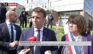 L’interview du candidat Emmanuel Macron, en déplacement dans le Nord