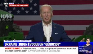 Guerre en Ukraine: Joe Biden évoque un "génocide"