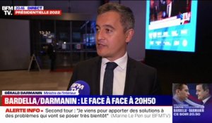 Gérald Darmanin s'exprime avant son débat face à Jordan Bardella sur BFMTV