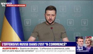 Ukraine: Volodymyr Zelensky annonce le début de l'offensive russe à l'est