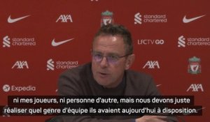 Ralf Rangnick : "Liverpool a 25 F1 dans son effectif"