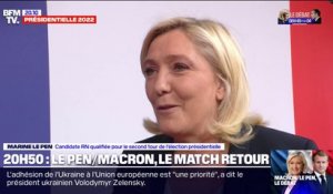 "Je suis tranquille, sereine": Marine Le Pen s'exprime avant son débat face à Emmanuel Macron