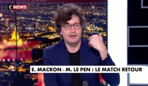 Mathieu Slama sur le débat de 2017 entre E. Macron et M. Le Pen : «Il l’a provoquée à la faute»