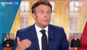 Emmanuel Macron sur les chiffres du chômage: "la vie de nos commerçants, de nos artisans, c'est ça la dette Covid, vous avez voté contre"