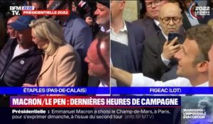 Dernière journée de campagne pour Marine Le Pen et Emmanuel Macron