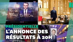 M6, TF1, France 2...  Comment les chaînes télé ont annoncé la réélection d'Emmanuel Macron