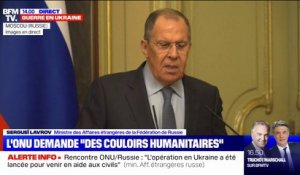 Selon Sergeï Lavrov, "il y a des non-dits" entre la Fédération de Russie et l'ONU