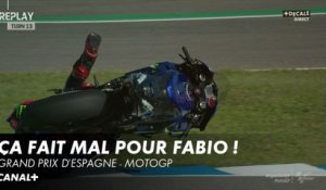 Fabio Quartararo se prend sa moto entre les jambes ! - Grand Prix d'Espagne - MotoGP