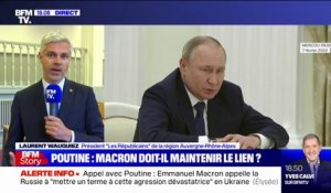 Laurent Wauquiez: "Se soumettre à Poutine, c'est la meilleure façon d'emprunter un chemin de lâcheté qui nous exposera aux choses les plus graves"