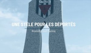 Romilly-sur-Seine : une stèle en hommage aux déportés