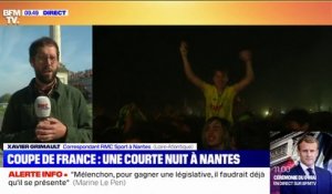 Coupe de France: les Nantais s'apprêtent à fêter la victoire de leur équipe