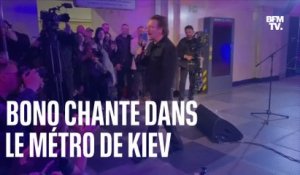 Bono et The Edge de U2 donnent un concert surprise dans le métro de Kiev