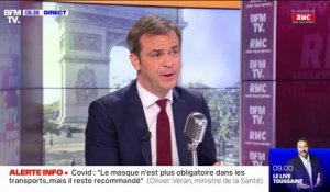 Covid-19: Olivier Véran n'exclut pas un retour du masque obligatoire et d'une nouvelle dose de vaccin