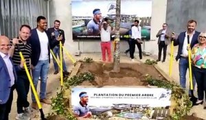 ATP - Lyon 2022 - Tsonga, Ascione, Aulas... la All In Tennis Academy a planté son premier arbre, un magnifique chêne !