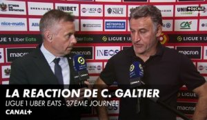 La réaction de Christophe Galtier après Nice / Lille - Ligue 1 Uber Eats - J37