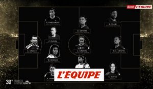 L'équipe type de la saison de D1 Arkema avec 6 Parisiennes et 4 Lyonnaises - Foot - Trophées UNFP