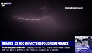 Orages dans le Calvados: un bâtiment incendié et 5500 foyers privés d'électricité