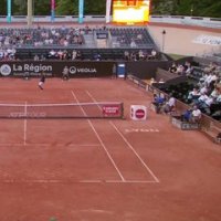 Le match entre Manuel Guinard et Michael Mmoh interrompu par la nuit - Tennis - ATP 250 Lyon