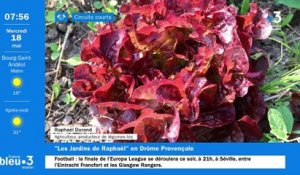 A Chantemerle-lès-Grignan, Les Jardins de Raphaël, producteur de légumes Bio gouteux, à haute valeur nutritive