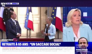 Marine Le Pen pense que la politique d'Élisabeth Borne sera "un véritable saccage social"