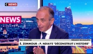 Eric Zemmour : ««Pap Ndiaye  confond l'histoire des Etats-Unis et de la ségrégation américaine avec l'histoire de la France et il se trompe» »