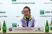 Roland-Garros 2022 - Caroline Garcia : "Cela fait 8 semaines ! Évidemment, j'avais un peu d'appréhension, même si la dernière semaine de préparation d'entraînement s'est bien passée"