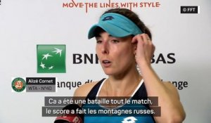 Roland-Garros - Cornet : "Un de mes plus beaux souvenirs ici"