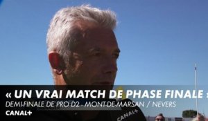 P. Milhet : "Un vrai match de phase finale" - Pro D2