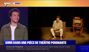 Amir se confie sur BFMTV sur son seul en scène où il incarne Alfred Nakache, le "nageur d'Auschwitz"