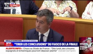 Gérald Darmanin s'excuse "très sincèrement" de l'utilisation "disproportionnée" du gaz lacrymogène au Stade de France